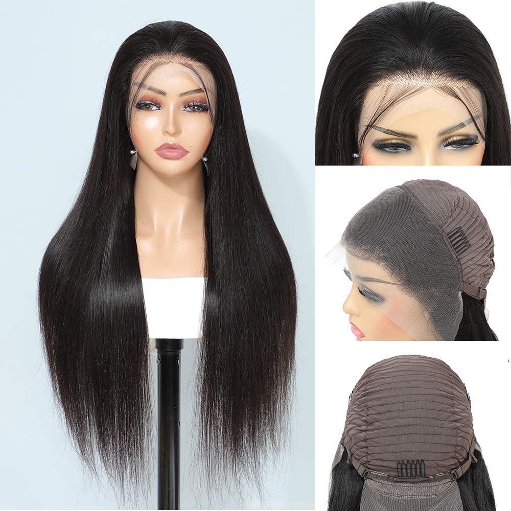 13x4 Lace Front Brazilian Straight  Wigs  Remy Hair