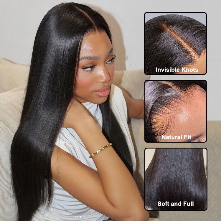 13x4 Lace Front Brazilian Straight  Wigs  Remy Hair