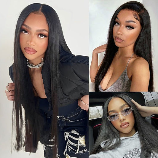 13x6 Staright Lace Frontal Wig Pre Plucked With Baby Hair