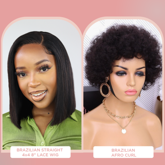 Any 2 Brazilian Wigs for R1999