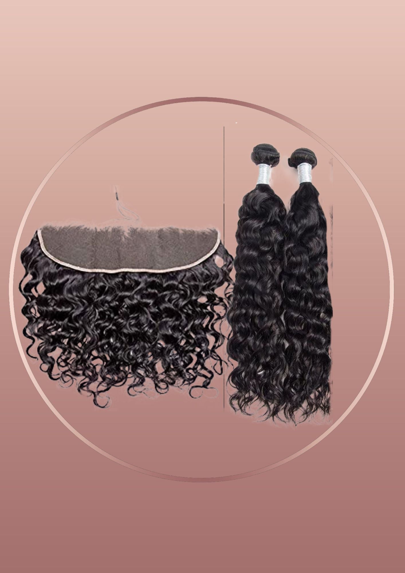 Brazilian 13x4 Frontal and Bundle Combo - Water Wave