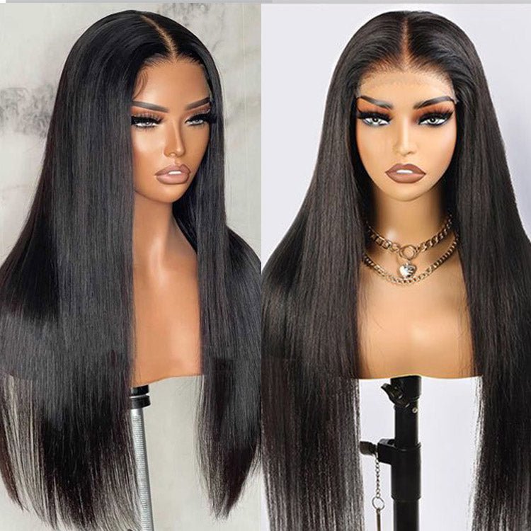 4x4 Lace Closure 20inch Straight  Natural Black Wig