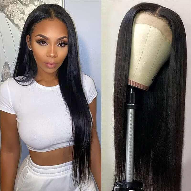 5X5 Pre Plucked Monglian Human Virgin Hair Lace Closure With Baby Hair