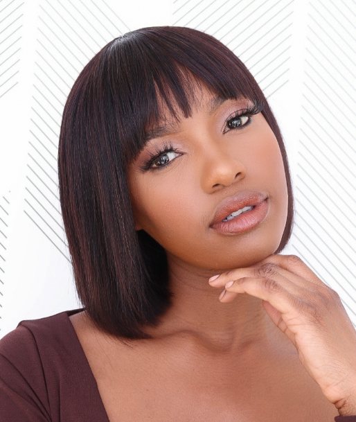 Brazilian Fringe Bob 8" & Brandy Water Wave Fringe