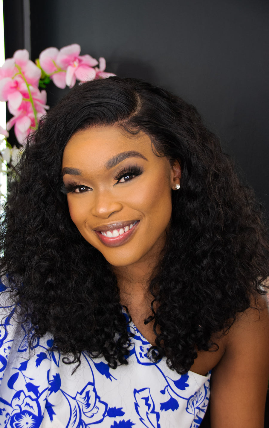 Brazilian Lace Frontal Wig - Water Curl - 14"