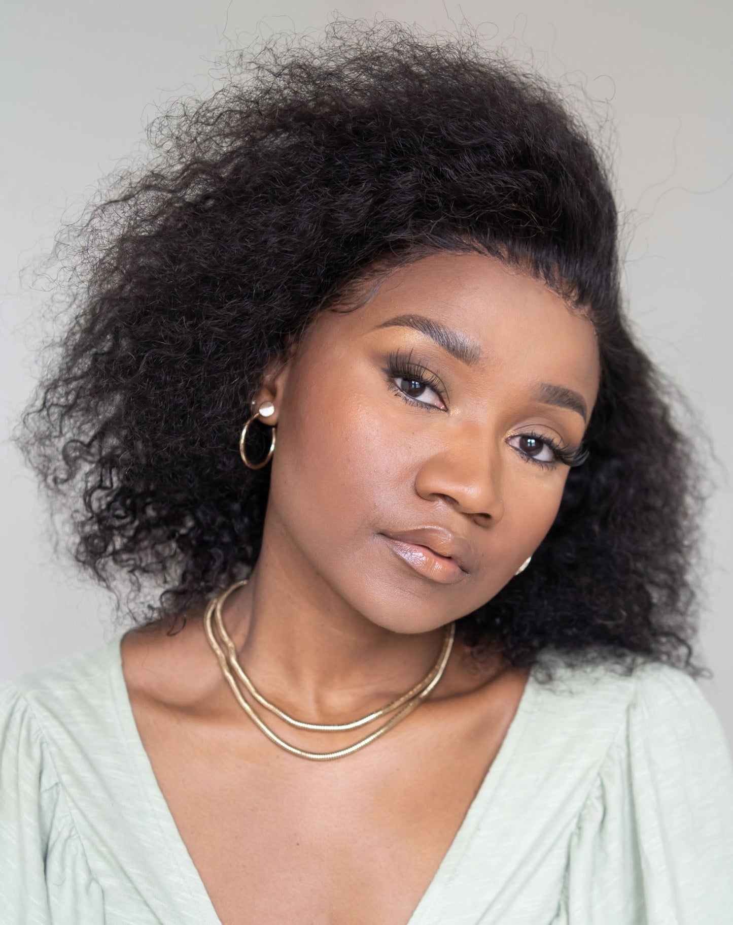 Peruvian Lace Front Wig - Jerry Curl