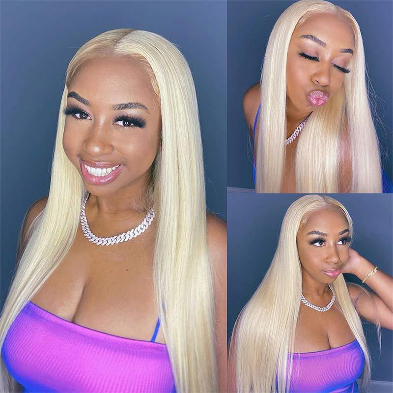 Blonde 613 Lace Front Wig 13X4 Ear to Ear Lace Wig Straight Human Hair Superlove Hair