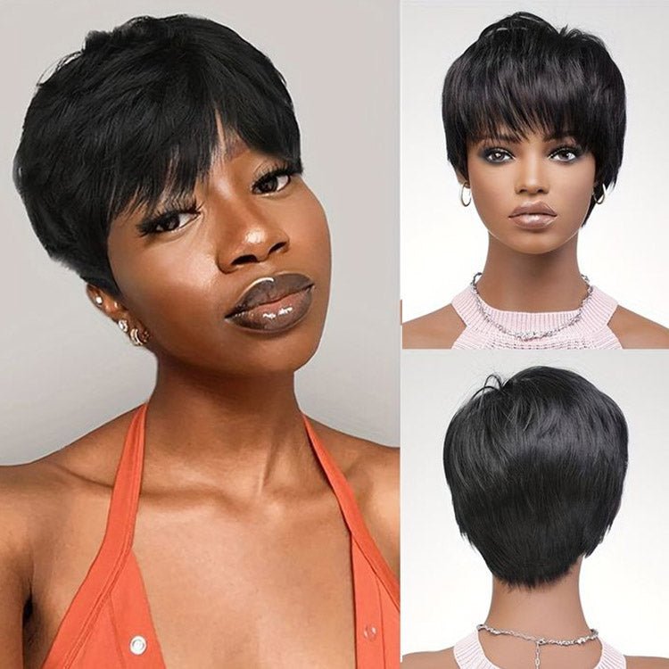 Buy 1 Get 1 Free︱Combo No.2 Razor Cut Pixie Wig And Finger Wave Wig