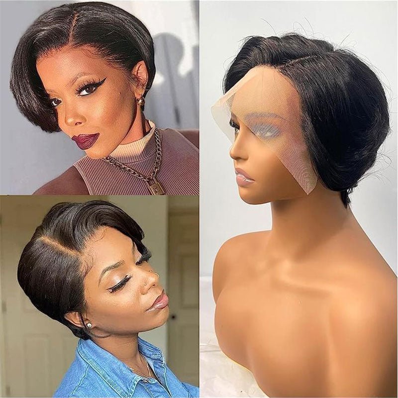 Flash Sale | Pixie Cut Glueless 13x4 Full Frontal Lace Wig