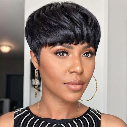 Flash Sale | ReadytoGo Pixie Cut Glueless Human Hair Wig Hot Boss Lady Hairstyle