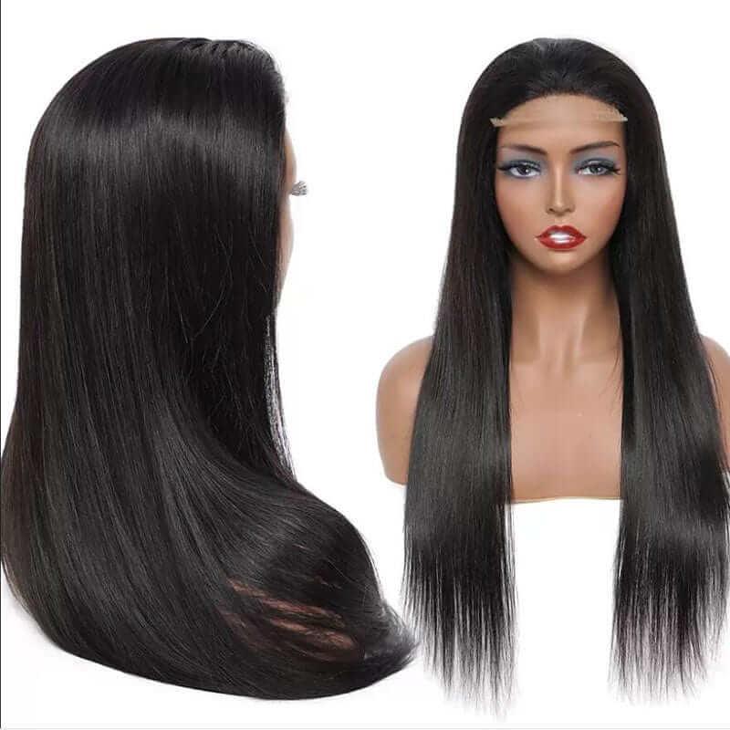 Glueless 4×4 Lace Closure  Silk Straight Human Hair Peruvian Hair  Wig