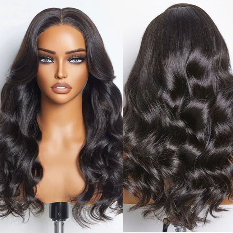 Glueless 4x4 Lace Closure Wigs Body Human Hair