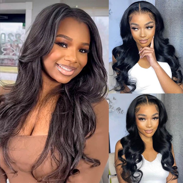 Glueless 4x4 Lace Closure Wigs Body Human Hair