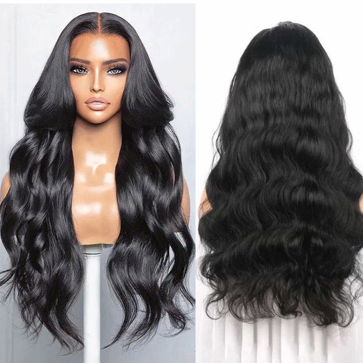 Malaysian Human Hair 4x4 Lace Closure Body Wave Wigs Preplucked With Baby Hair