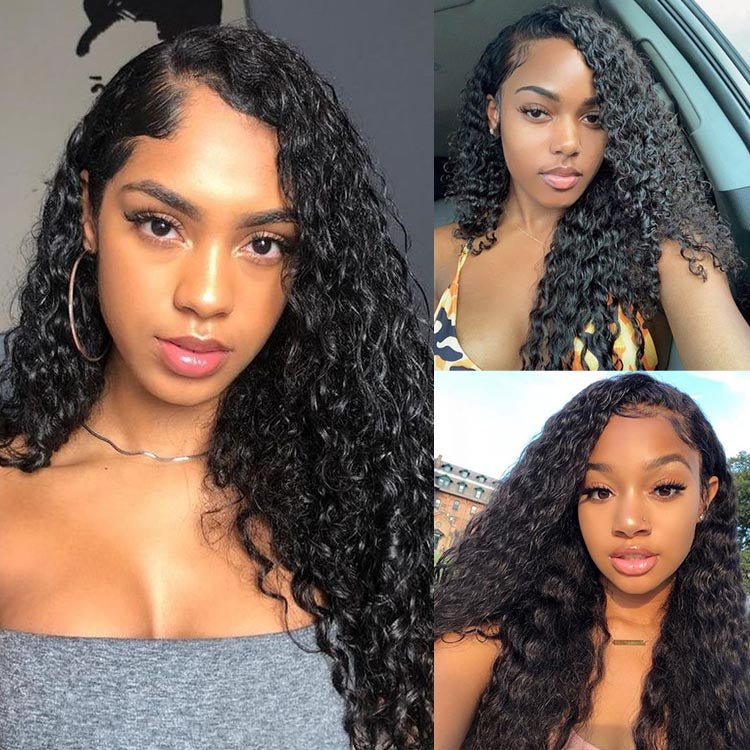 Natural Black Water Wig 13x4 Frontal Lace Wig