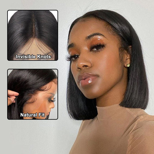 ReadytoGo  Bob 4x4 Closure Lace Wig  Human Hair