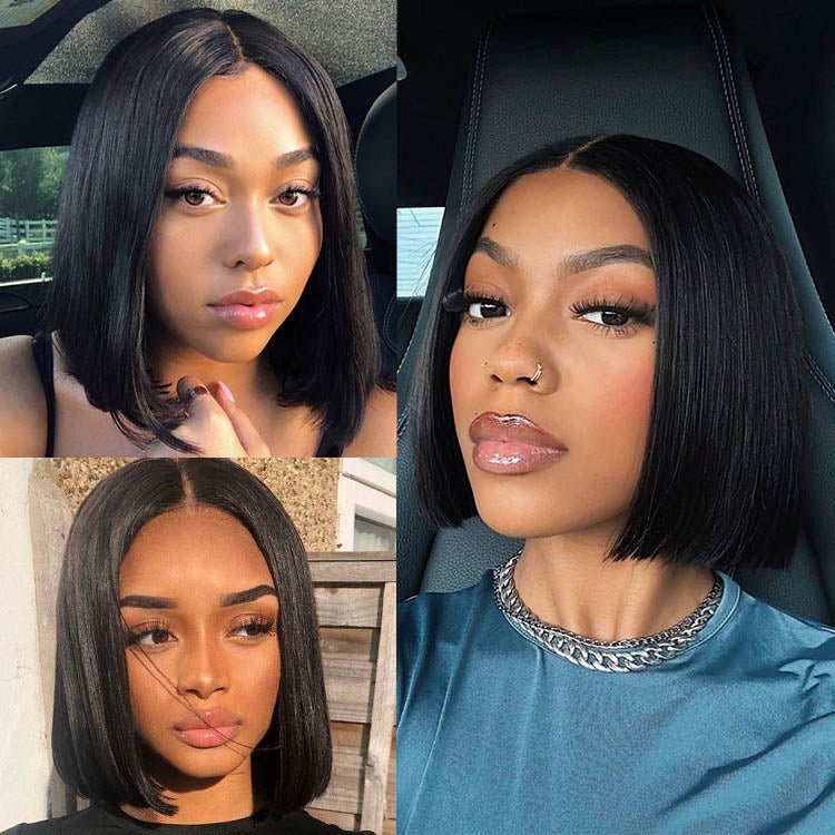 ReadytoGo  Bob 4x4 Closure Lace Wig  Human Hair