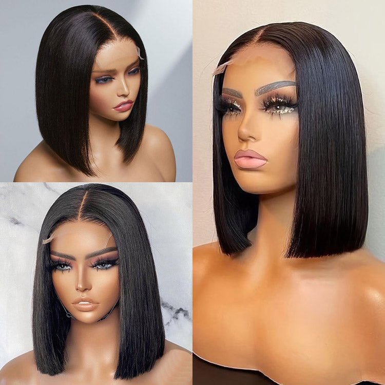 ReadytoGo  Bob 4x4 Closure Lace Wig  Human Hair