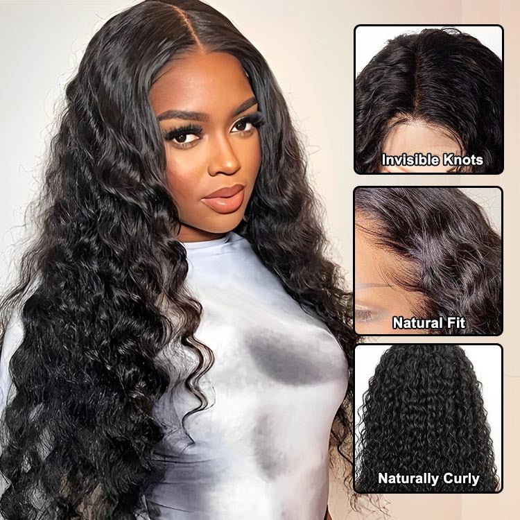 ReadytoGo Glueless 4x4 Lace Closure Water Wig