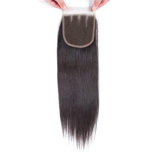 Straight Hair 4x4 Three Part Lace Closure Human Hair Extension