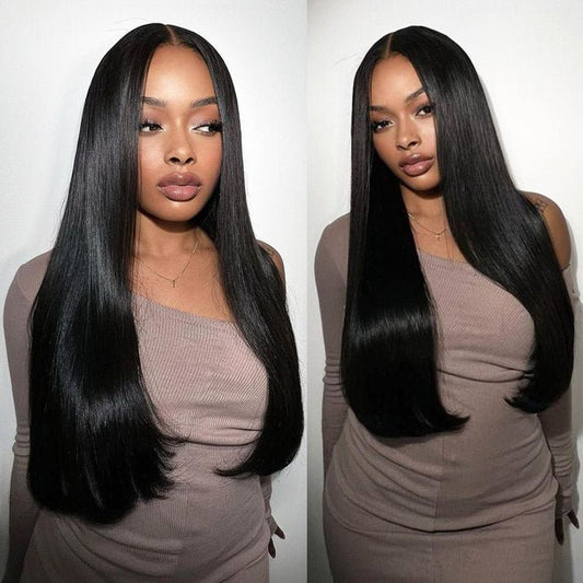 Hair 20 inch Glueless 5x5 Lace Closure Straight Invisible Knots Natural Virgin hair