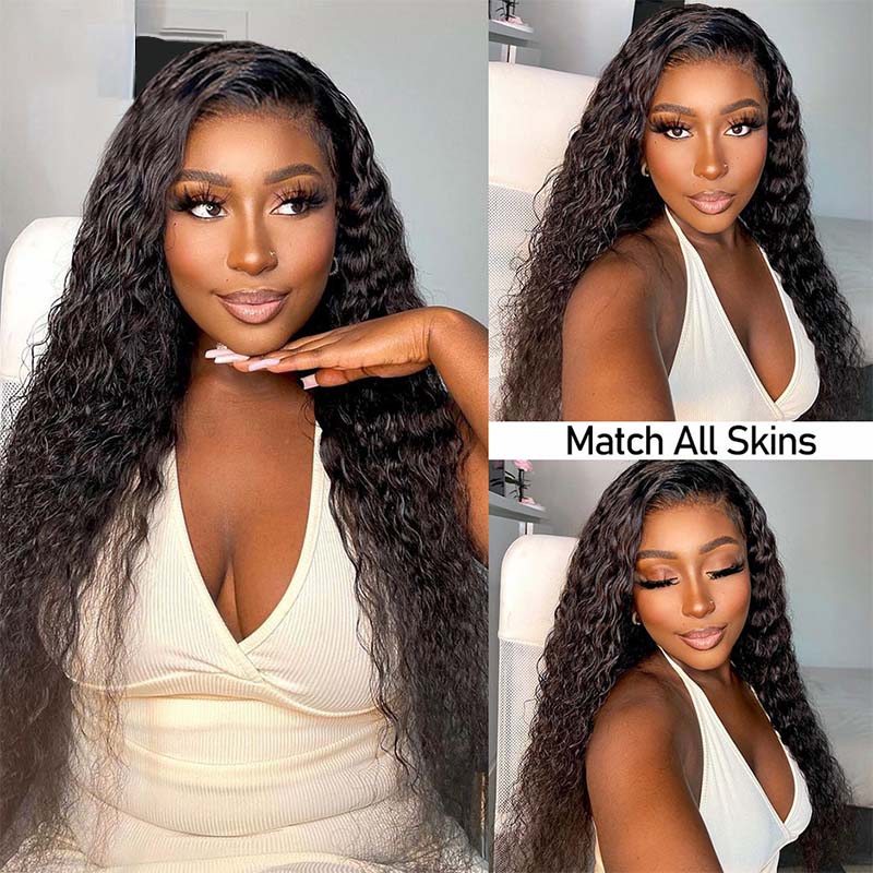 Water Wave Ear to Ear Lace Front Wig Pre Plucked 13x4 Lace Wigs Natural Hairline Brazilian Hair