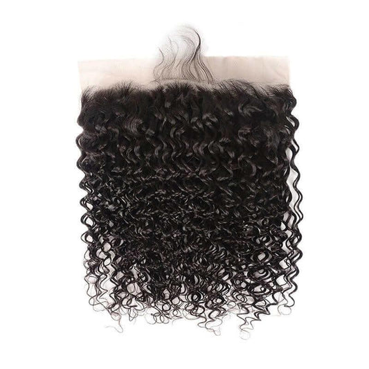 Water Wave Pre Plucked Lace Frontal Closure 100% Remy Human Hair Ear To Ear Closure