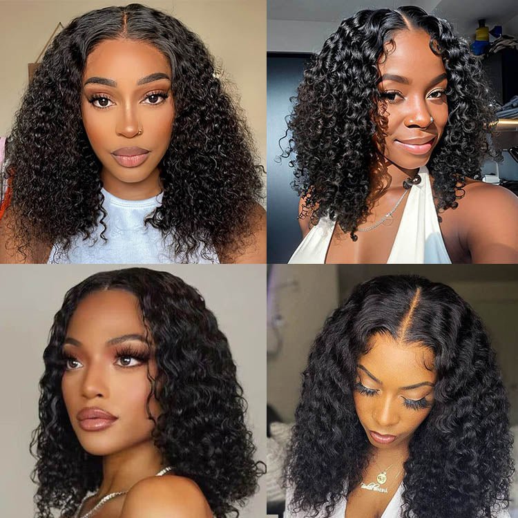 WearGo Glueless 4x4 Lace Closure Water Bob Wig